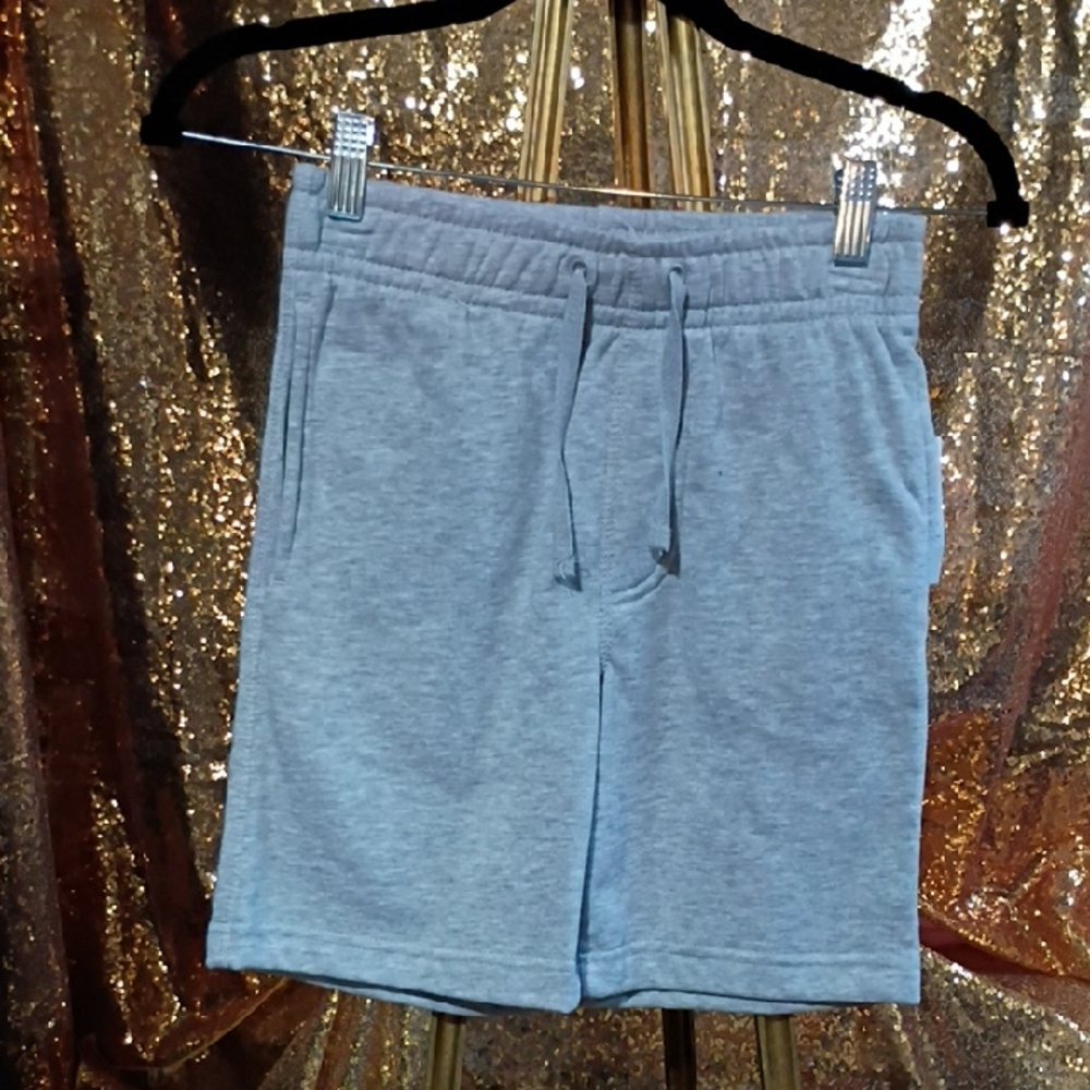 Light Gray Kids Pull-On Drawstring Shorts